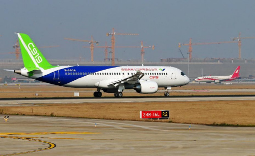 C919整體外觀。圖片來源：新華網(wǎng)